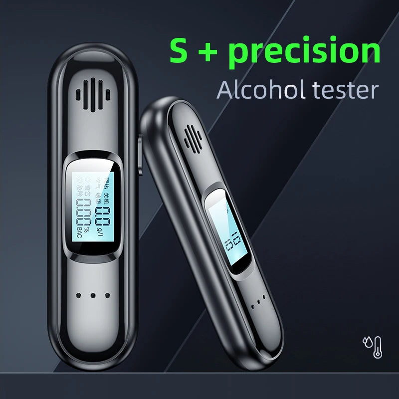 Alcohol Tester, Breathalyzer, Breath Analysis Device, High-Precision and Sensitive, Specifically Designed for Household Cars