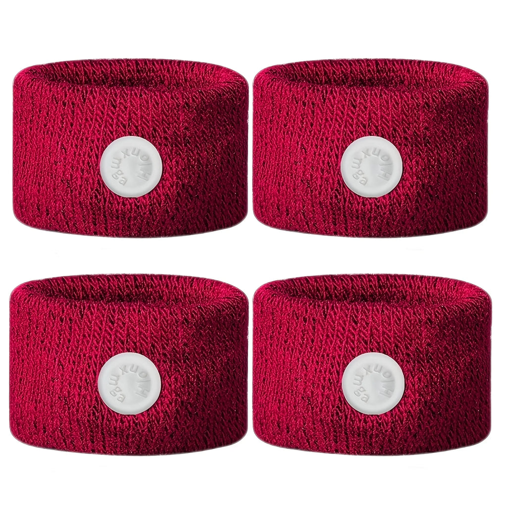 4PCS Anti-Nausea Acupressure Bands for Car, Boat, Flight | Drug-Free , No-Pill Wristbands Perfect Gift for Travel Essentials