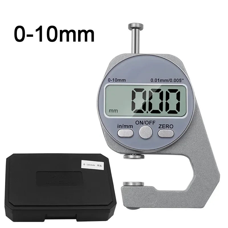 0.01mm Accuracy Electronic Digital Thickness Gauge Meter 0-10mm  Wall Thickness Measurement Tools For Paper Cloth Thin