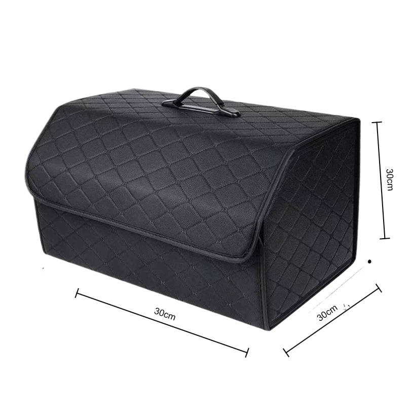 Car Trunk Storage Car Trunk Storage Box Leather Folding And Organizing Box Supplies And Gifts