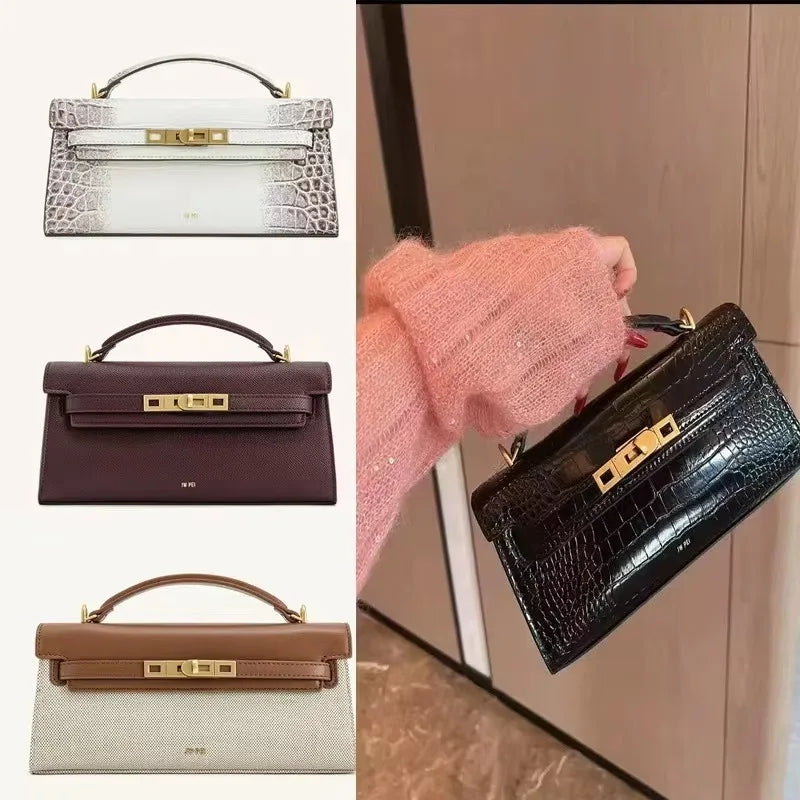 JW PEI Premium Leather Shoulder Bag,Lightweight versatile women's handbag,Spring&Autumn Fashion Crossbody bag