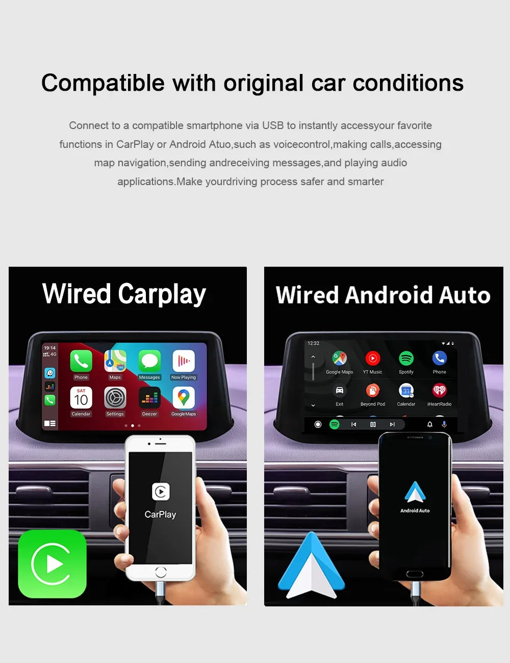 Wireless type-c CarPlay Android Auto Adapter UBS Hub OEM for Retrofit Mazda 2 3 6 CX3 CX5 CX8 CX9 MX5 Demio Miata TK78669U0C Kit