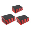 4x Craft Foam Inserts for Cases Reliable Protection Professional Liner Cuttable for Storage Organizer Crafts Padding Tool Box