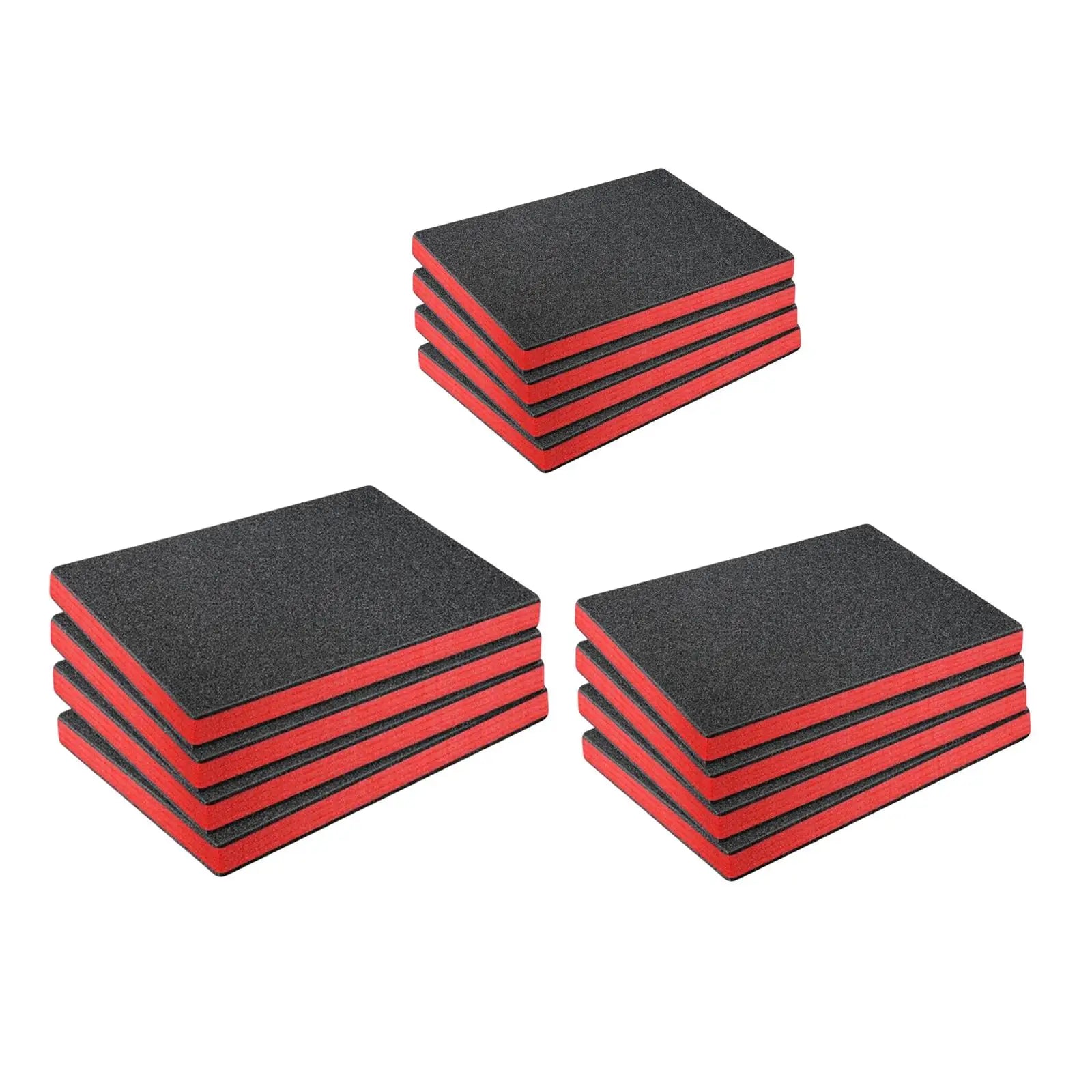 4x Craft Foam Inserts for Cases Reliable Protection Professional Liner Cuttable for Storage Organizer Crafts Padding Tool Box