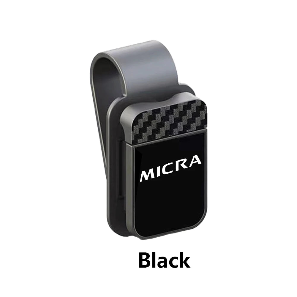Car Sun Visor Glasses Sunglasses Storage Clip Holder For Nissan Altima Juke Leaf Micra Note Qashqai Rogue Tiida X-trail Patrol