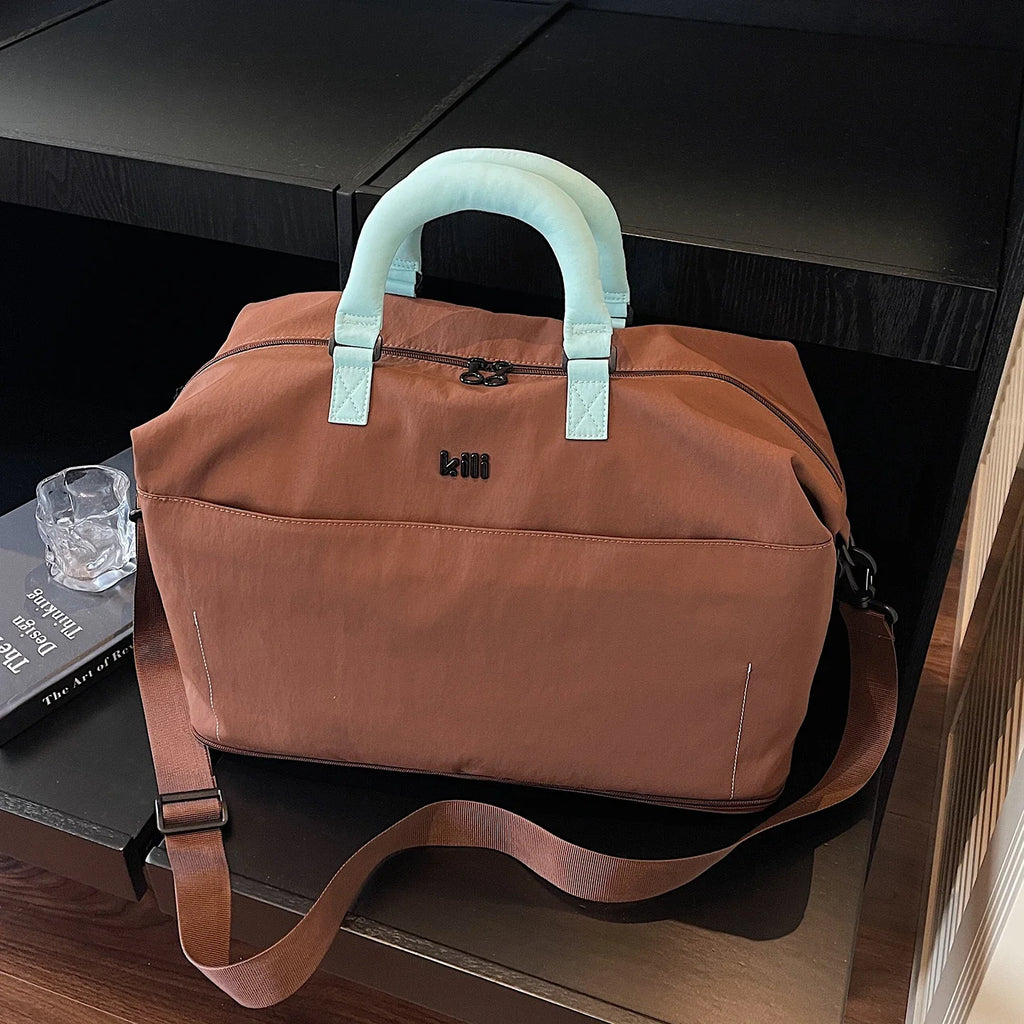 Lightweight Portable Korean Japanese Travel Bag Women's Fitn Bag Materni Bag Ort Trip Handheld Storage Lage Bag