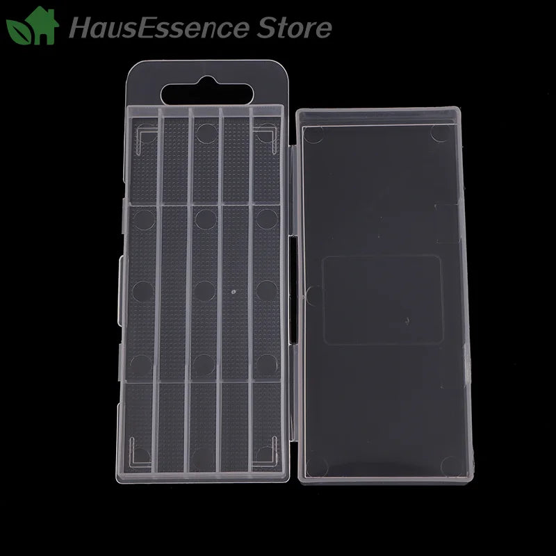 ※Plastic Twist Drill Empty Box Storage Box Toolbox Tool Accessories Woodworking Drill Bit 5/10 Hole Transparent Packaging Case