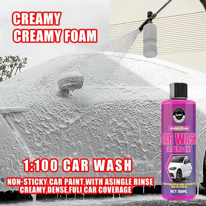 Foam Car Wash Liquid - 100ml, suitable for cars, motorcycles and motorhomes, PE formula | efficient cleaning | creamy texture