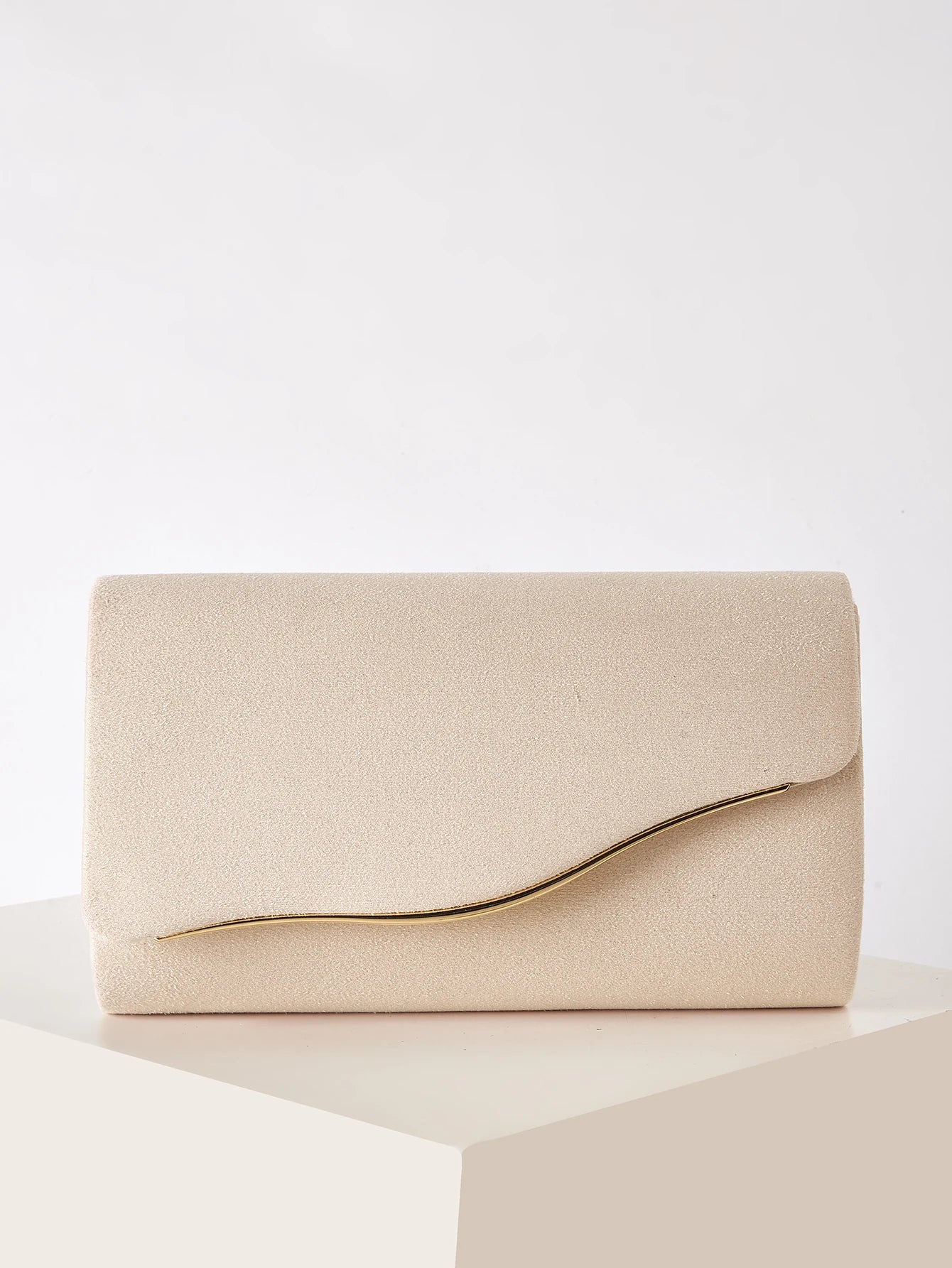 Women's Fashionable Velvet Clutch Bag, Evening Bag, Envelope Bag, Flap Bag, Makeup Bag, Wallet, Business Commuter Bag, Portable Crossbody Bag, Detachable Shoulder Strap, Evening Dress Matching Clutch Bag, Prom, Wedding Season