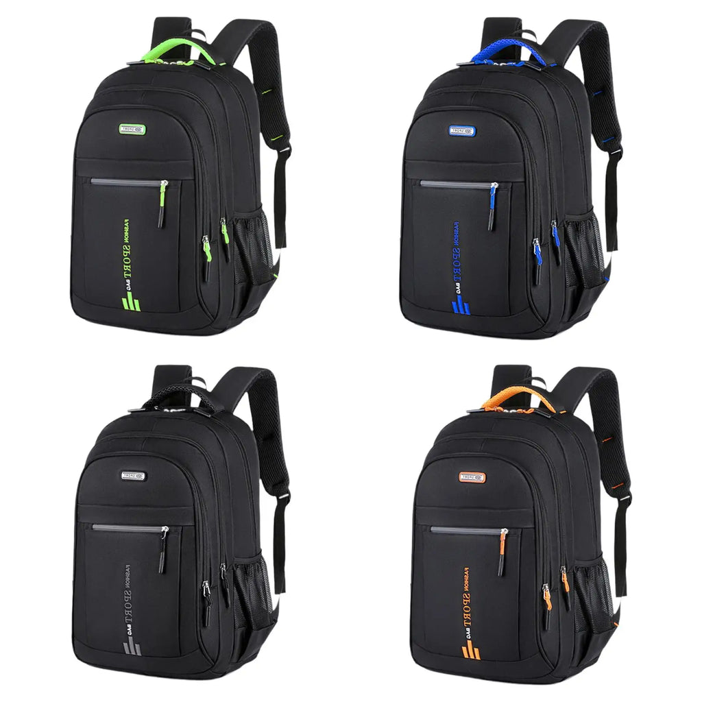 Laptop Backpack Nylon Lightweight Multifunctional Waterproof Rucksack for Overnight Travel Outdoor Sports Weekender Hiking