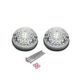 2Pcs Clear Lens Front Side White Clearance Position Light Assembly For Land Rover Defender 90/110 1983-2016