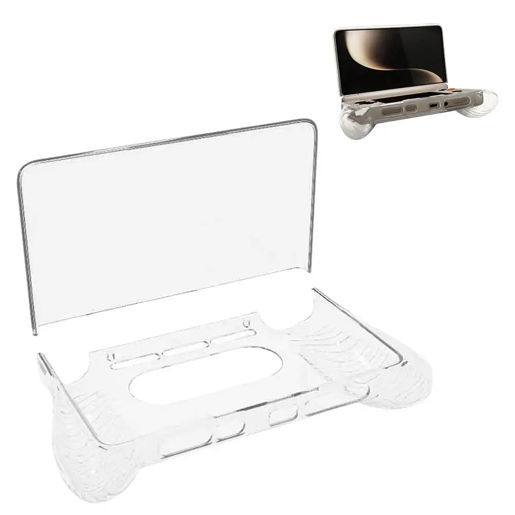 For AYN Thor Clear Flip Protective Case Shockproof Soft TPU Cover Handheld Gaming Console Shell With Ergonomic Grip