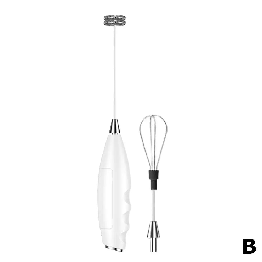 Electric Milk Frother Portable Egg Beater Hand Held Coffee Whisk Foam Mixer Milk Foamer Rechargeable Household Kitchen Tools