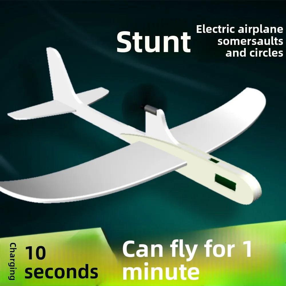 PP Foam Double Wing Airplane Toy Ligthweight School Science Textbook Tool Glider Hand Throw Plane Toy Fixed Wing Glider