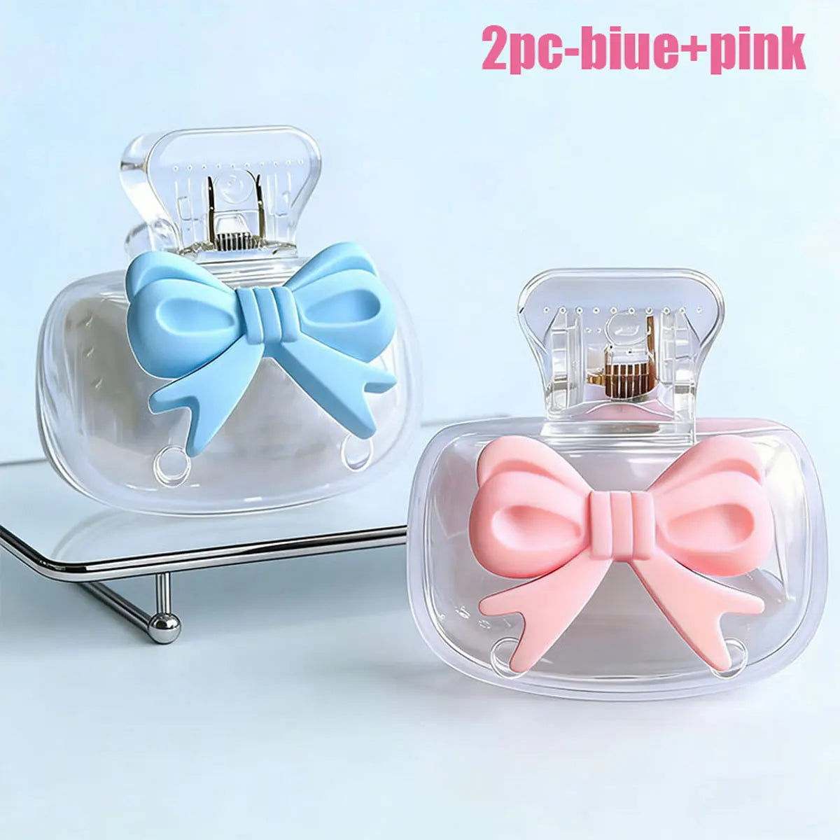 2PC Travel Toothbrush Head Covers Toothbrush Protector Cap Brush Pod Case Protective Portable Plastic Clip For Household Travel