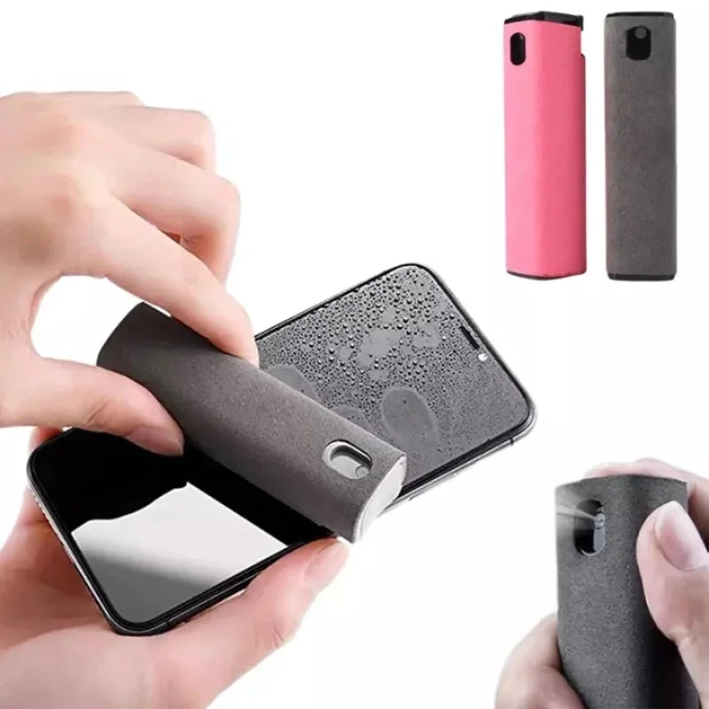1/2pcs 2-in-1 Mobile Phone Screen Spray Bottle Computer Screen Cleaner with Microfiber Cloth Set Cleaning Tools Car Cleaning