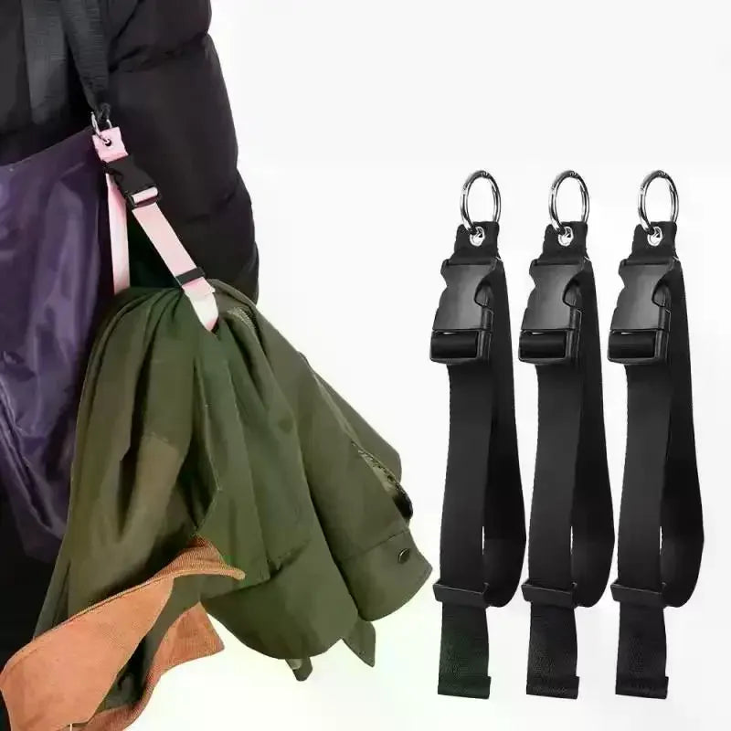 1/2Pcs Travel Luggage Fixed Strap Backpack External Strap Portable Strap With Release Buckle Luggage Strap Belt Jacket Holder