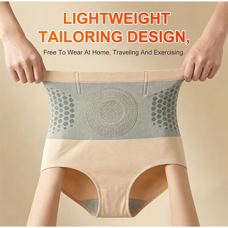 Seamless Honeycomb Tummy Control Panties High Waist Soft Comfortable Breathable Skin Friendly Shapewear Underwear Multicolor