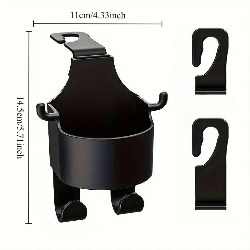 Car Seat Back Multi-functional Hook Rear Creative Water Cup Holder, Car Storage Rack For Public Buses Vehicles Theaters