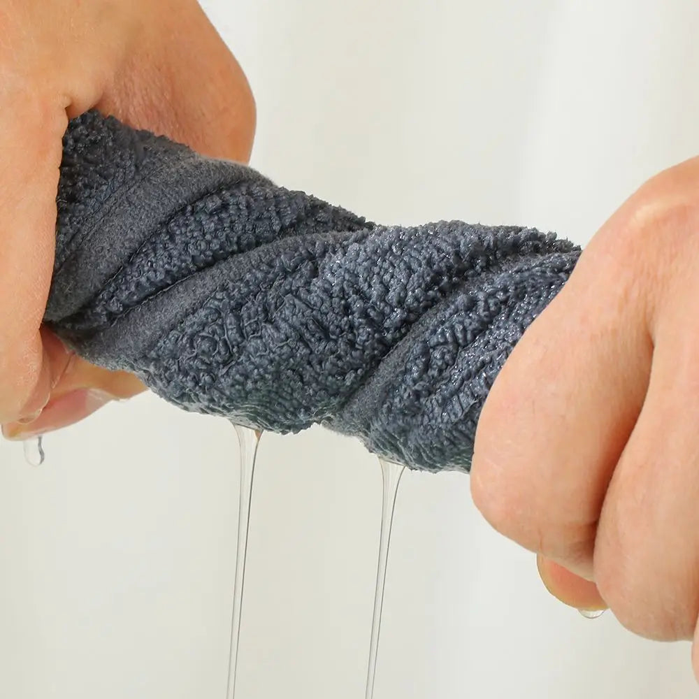 Double Side Car Cleaning High-end Super Absorbent Cloth Hemming Wiping Rags Microfiber Car Wash Towel Cleaning Drying Cloth