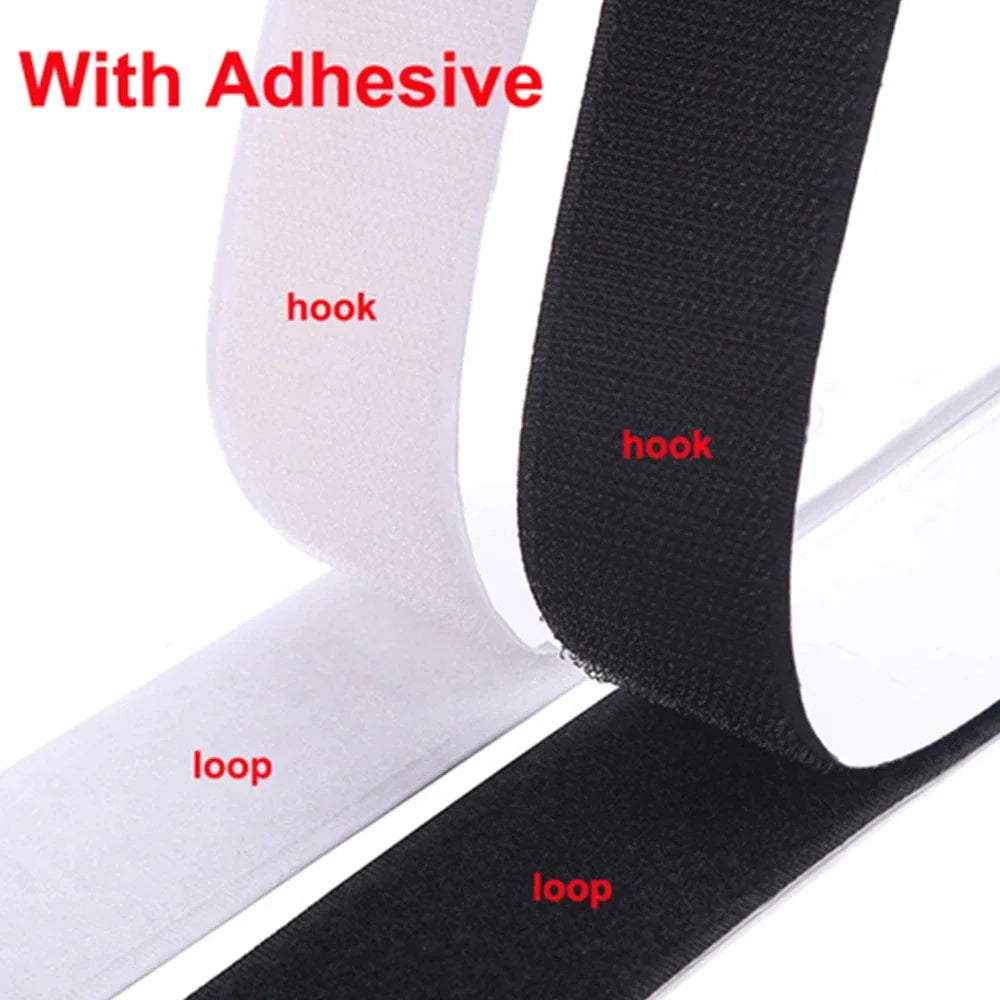 Strong Self-Adhesive Hook and Loop Fastener Tape Rectangle Nylon Sticker Adhesive Tape With Strong Glue For DIY Craft