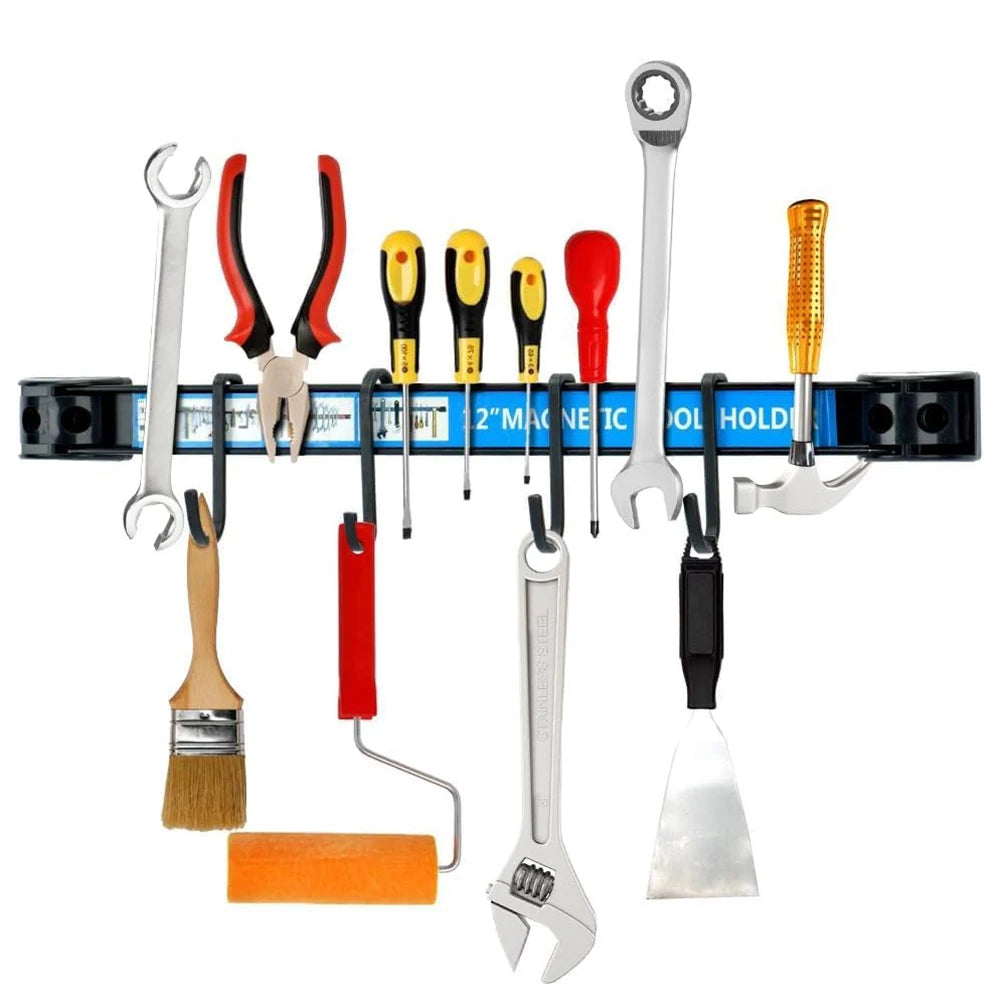8/12/18/24Inch Strong Magnetic Tool Holder Heavy Duty Magnetic Tool Bar Strip Space Saving Storage Rack for Workshop Garage Home