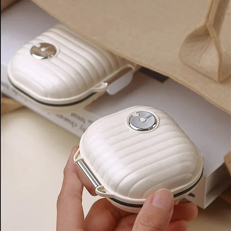 7-Day Sealed Pill Organizer - 7 Grids Moisture Proof Portable Medicine Box for Travel, Weekly Pill Storage (Multi-Compartment)
