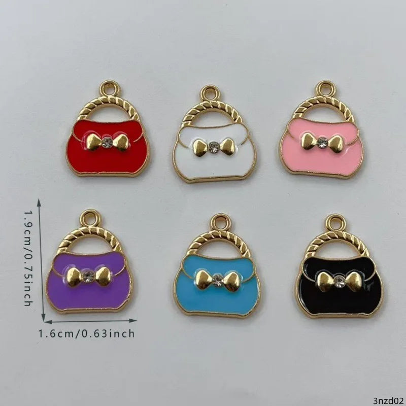 12pcs Xiaoxiangfeng Jewelry Accessories Spot Wholesale Alloy Handmade DIY Jewelry Cross border Drip Oil DIY Jewelry Accessories