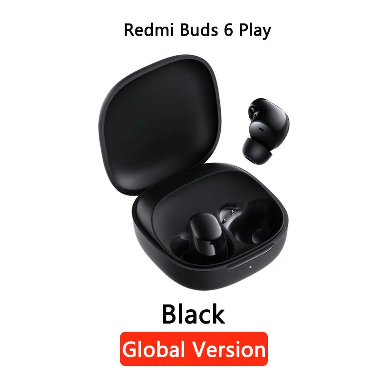 Global Version Redmi buds 6 Play Earphone 10mm Dynamic Driver AI noise cancellation for calls Bluetooth 5.4 TWS Headphone