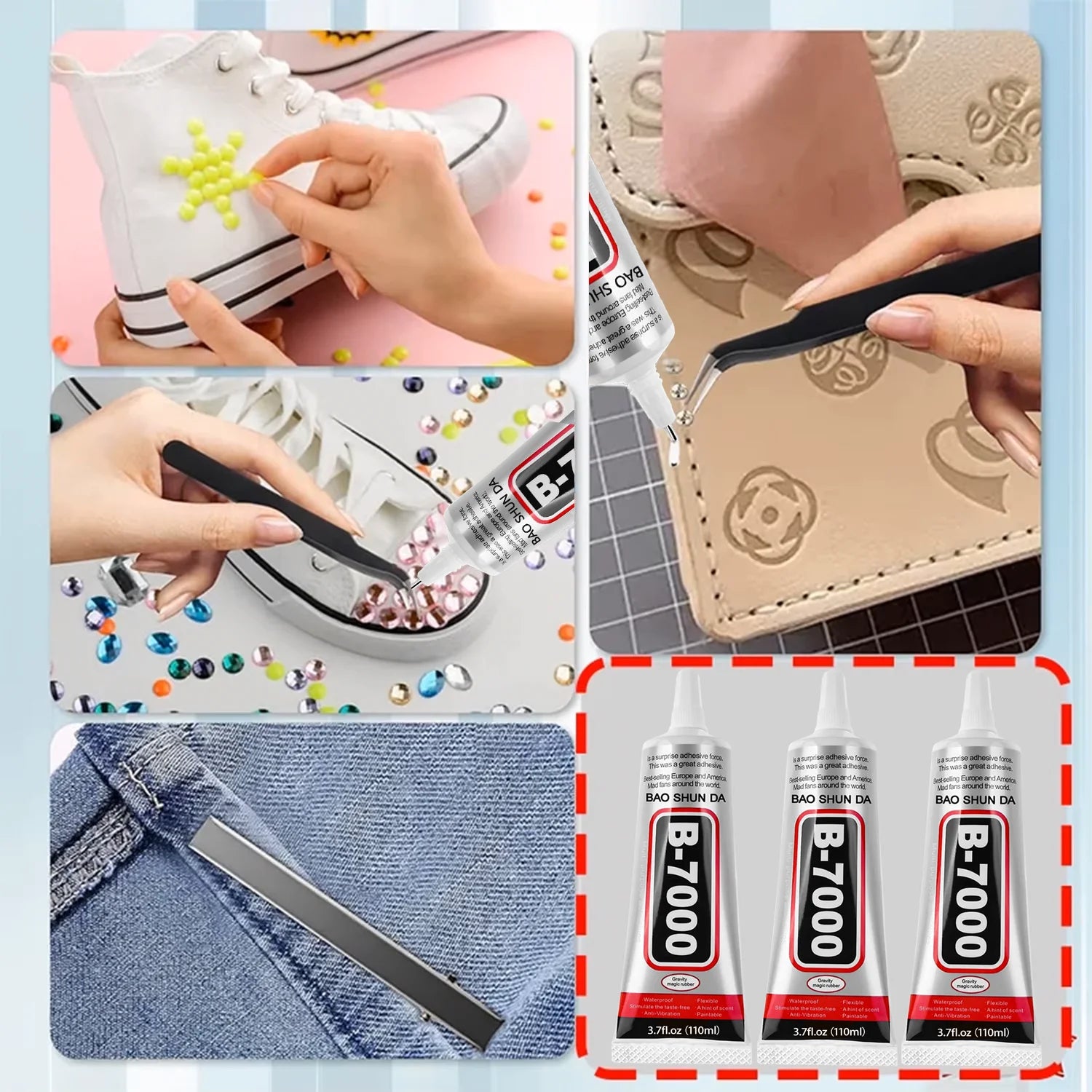 15/50/110mL b7000 glue Multi-Purpose Clear Strong Glue Adhesive Universal Phone Repair Glue DIY Jewelry Makings Repair GlueB7000