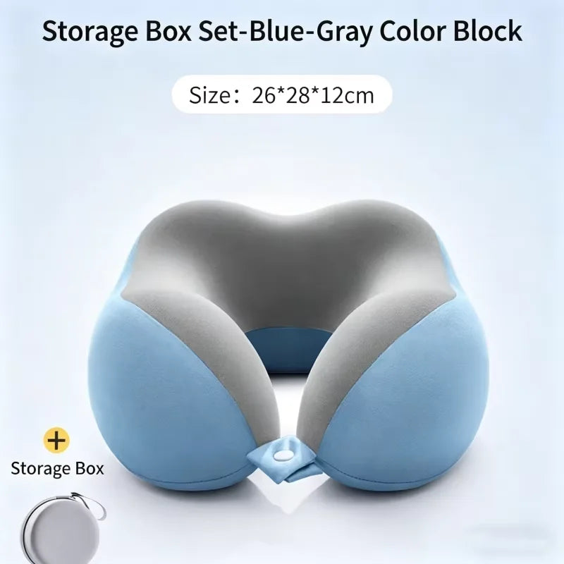 Comfort Memory Foam Neck Support Pillow Household Airplane Travel Pillow With Packaging Bag
