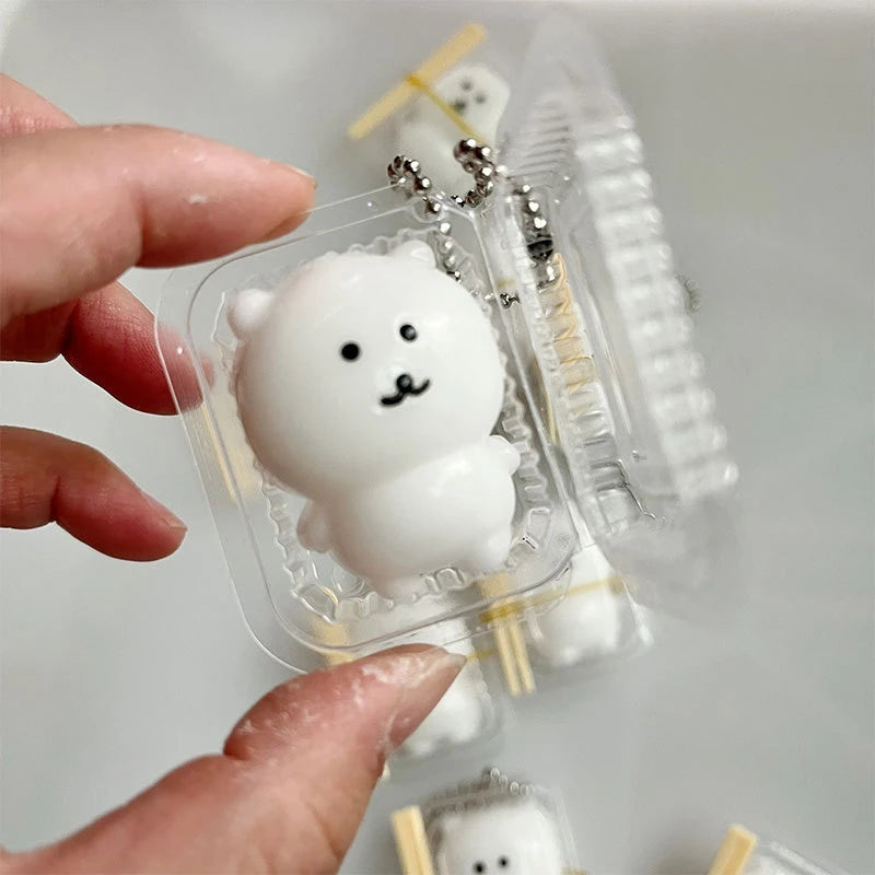 Lunch Box Squishy JOKE Bear Kawaii Squishy Toys Bag Cute KEY Pendant Pinching Squeezeing Decompression Toy Party Birthday Gifts