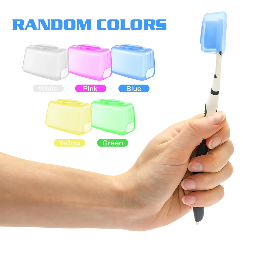10Pcs Toothbrush Head Covers Premium Plastic Dustproof Protective Caps Travel Toothbrush Head Case for Electric Manual