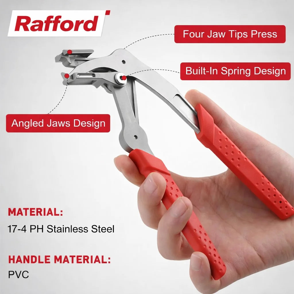 Rafford Car Body Clip Pliers Set with 100PCS Fasteners, Auto Trim Removal Tool Kit for Door Panel Bumper Rivet Clips