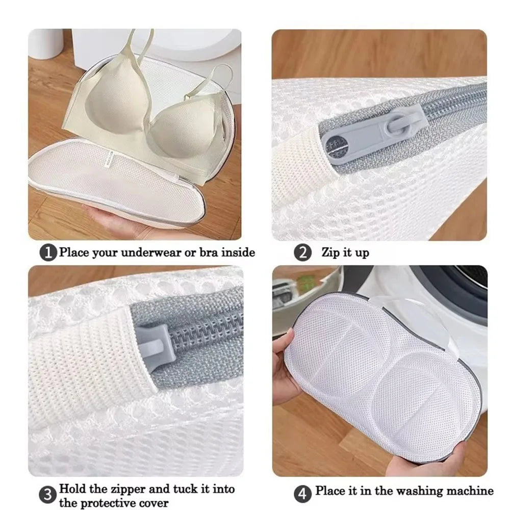 Bra Underwear Laundry Bags Fine Mesh Polyester Machine-Wash Special Bra Bag Protect Brassiere Sport Bra Cleaning Underwear Pouch