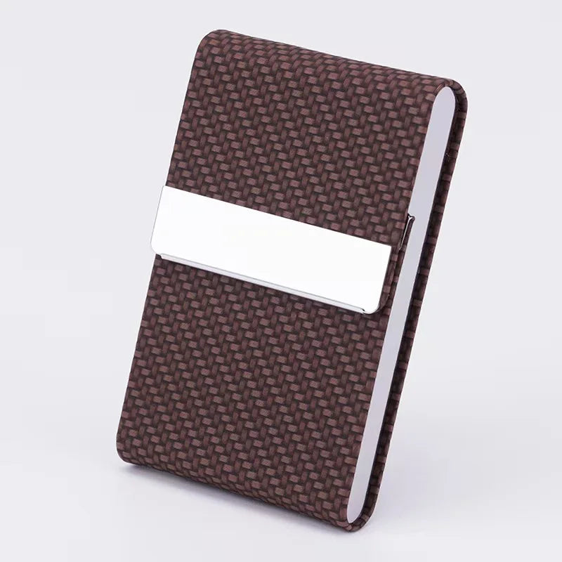 Slim 7 Slot Cigarette Case for Women I Automatic Pop-Up Mini Leather Holder l Shockproof Metal Core & Pastel Colors Gift Box