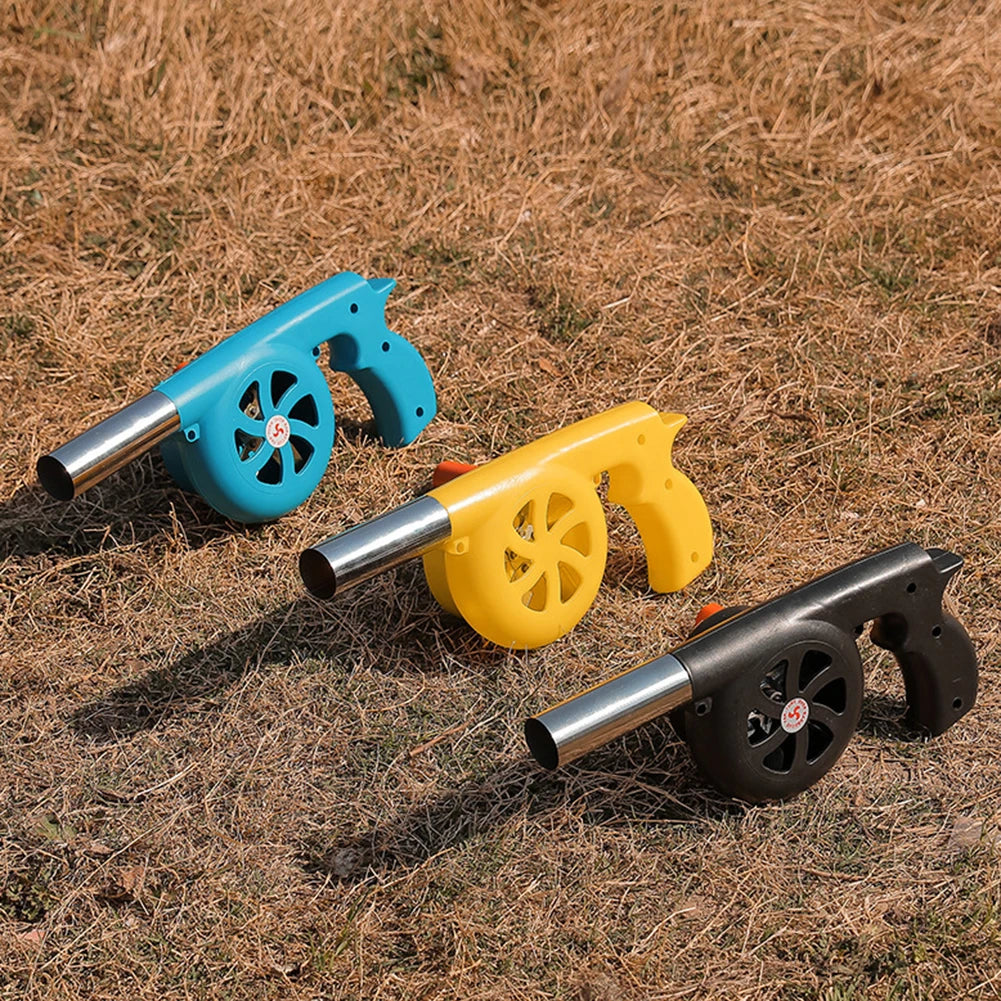 Hand Crank Fan Air Blower Fast Fire Starter BBQ Fan Air Blower Lightweight Grill Picnic Camping Stove Accessories