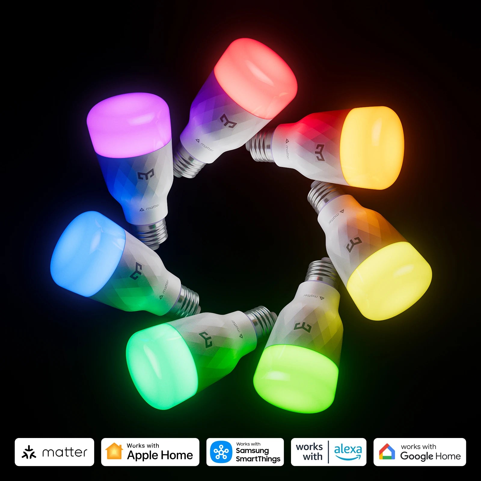 YEELIGHT D1 Smart RGB LED Bulb E27 Bluetooth Dimmable 1300Lumens Voice Control Works with Alexa Apple HomeKit