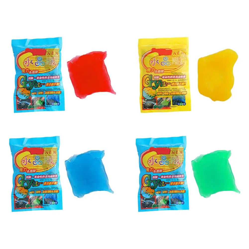 Random Color 5pcs Car Dust Dirt Cleaning Gel Slime Magic Clean Mud Clay Laptop Computer Keyboard Cleaning Tool Home Cleaner