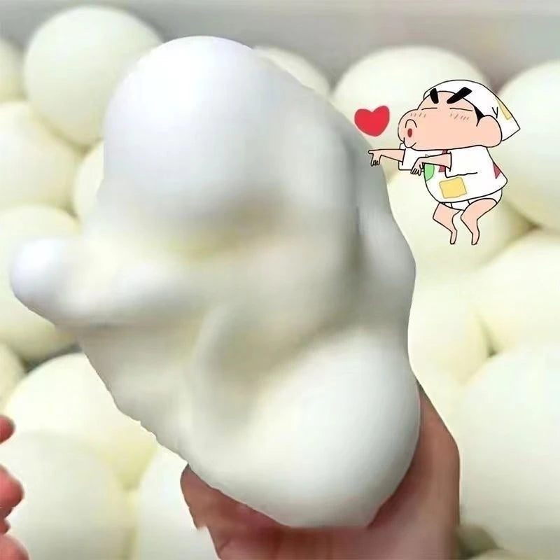 Big Squishy Bread Stress Ball Fidget Toy Soft Bun Squeeze Ball Slow Rising Sensory Relaxing Toy for Adults Stress Relief Gift