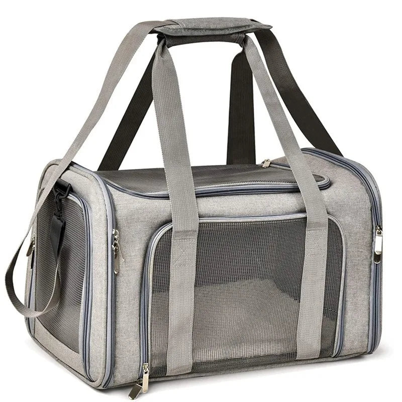 Portable Pet Carrier for Small Medium Cat Dog Lightweight Travel Cat Crate Soft Side Pet Handbag Carriers with Breathable Mesh