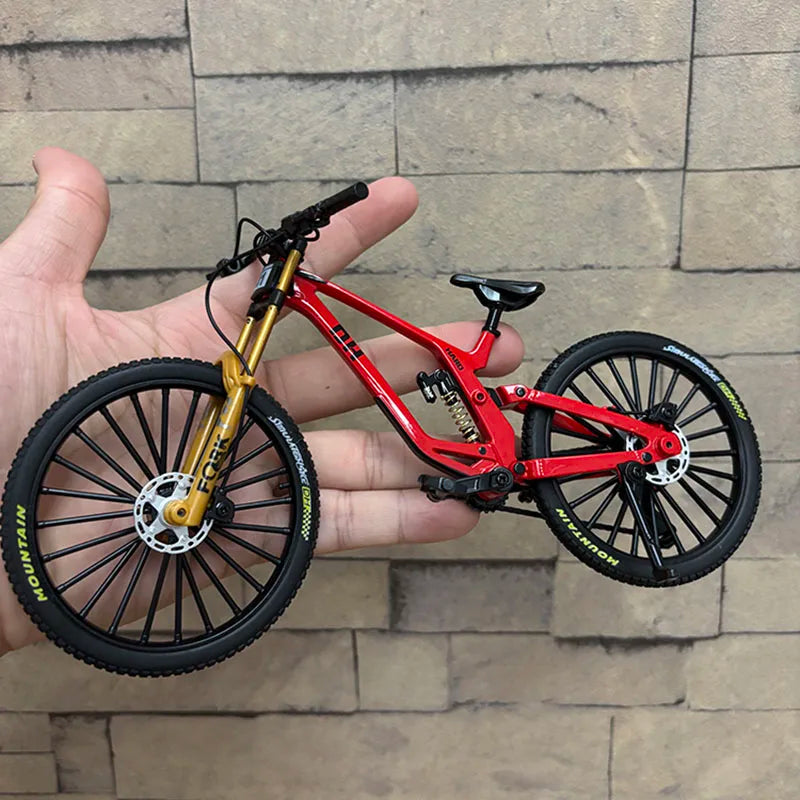 1:8 Model Alloy Bicycle Diecast Mini Finger Bikes Toys Simulation Collection Gifts Toys for Boys 41A