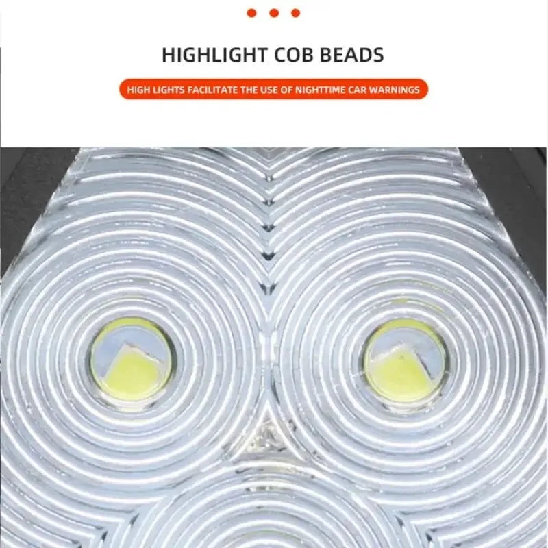 COB Warning Light Car Emergency Road Safety Strobe Light USB Rechargeable Magnetic Yellow White Signal Lamp Auto Trunk Led Light