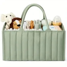Baby Stroller Bag Home Storage Bag Large Capacity Felt Cloth Mommy Bags Carrying Handle Diaper Storage Bags Stroller Organizer