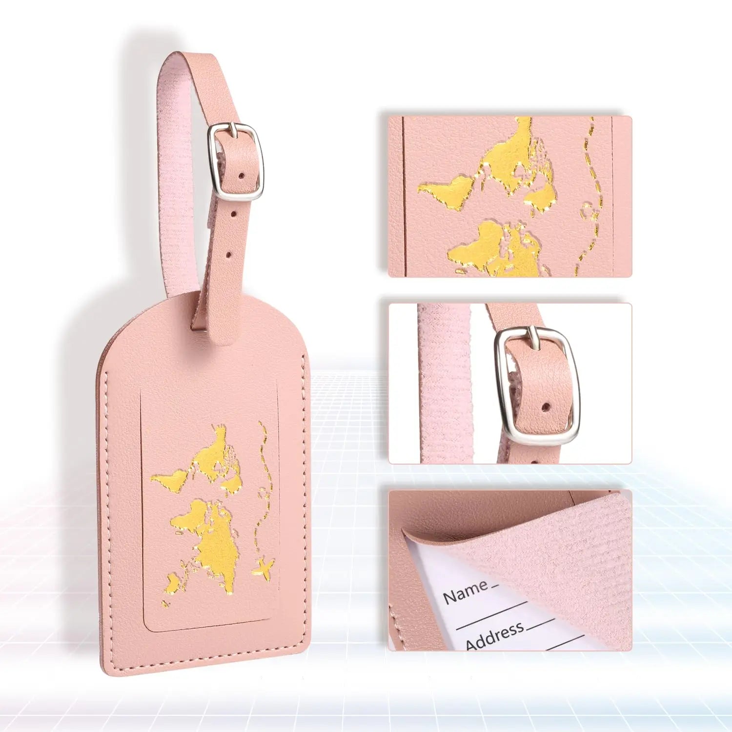 Luggage Tags for Suitcases Privacy Protection 2 Pack Bag Tags Travel Accessories Essential
