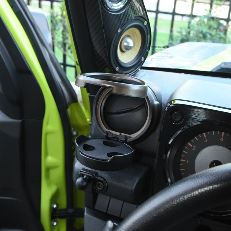 Car Cup Holder Air Vent Outlet Drink Beverage Holder Foldable Water Bottle Stand Auto Storage Rack For Suzuki Jimny JB64 JB74