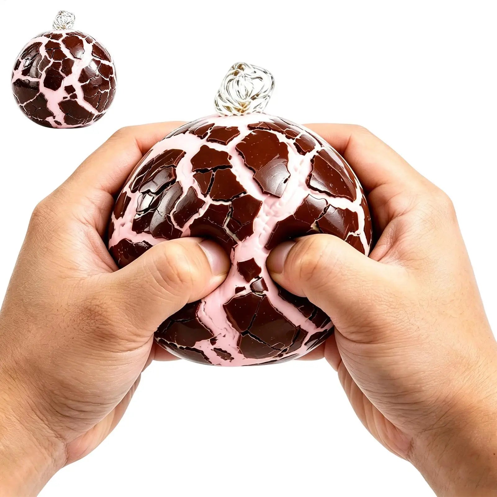Slow Rising Squeeze Cracked Balls Fidget Toys Wax Coating Soft Stress Relief Sensory Fidget Toy Soothing Relieving Stress