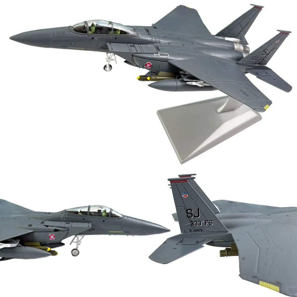 1:100 Scale US Army F15 F-15E F15E Strike Eagle Fighter Bomber Alloy Fighter Metal Airplane Plane Aircraft Model Ornament