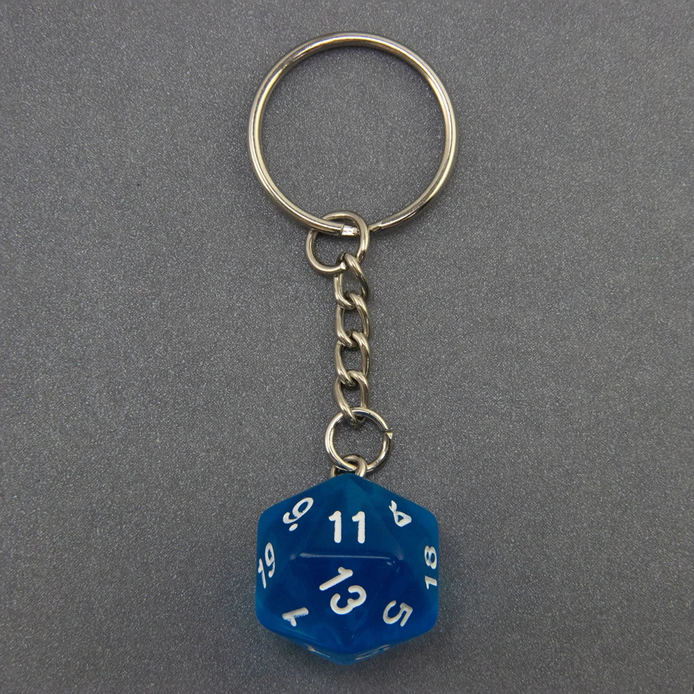 DND Game Dice Keychain RPG Lucky Dice Keyring DND Game Souvenirs Fashion Bag Pendant DND Game Lover Gift