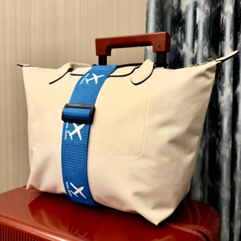 Aircraft Printed Nylon Luggage Fixed Strap With One Pack
